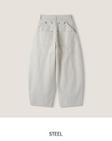 Cottie Flip Back Pocket Curved Cotton Pants