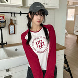 ステッチロゴラグランロングスリーブ