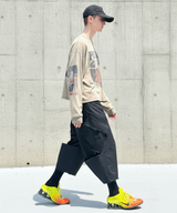 VTG BACK BOOTS CARGO SHORTS_BLACK