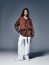 LACE UP ANORAK JACKET (BROWN)
