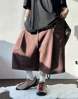 BACK CARGO LEYRING PINTUCK BERMUDA 🩶🤍🍪🖤5COLOR