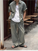 [S/S]ルーズフィットUネック半袖Tシャツ(4color)