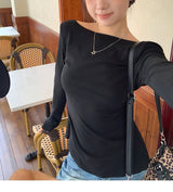 Black bag see-through pad bow long-sleeved shirt
