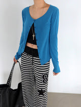 Star Patch Stripe Bootcut Pants