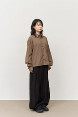 Taper Pintuck Banding Trousers (2color)