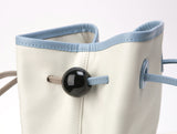 BAZAS bucket leather bag / Bright Ivory