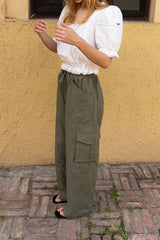 Blanc puff blouse_ivory