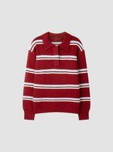 No.1442 L stripe collar KNIT (3color)