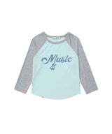 VINTAGE MUSIC RAGLAN TEE(CV2GFFT551A)