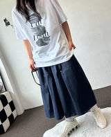 ノア キャット タトゥープリント オーバーサイズ ブラックTシャツ - 4カラー