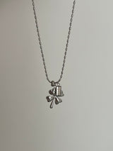 cjn Lucky Clover Kitch Two Way Bold Necklace