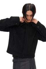 Relaxed Epaulet Wool Jacket