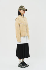 (W) Belted Pleats Skirt (2color)