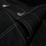 reverse Terry Pocket Denim Jacket_black