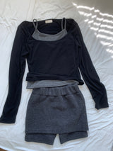 Roana Layered Camisole Long Sleeve Set