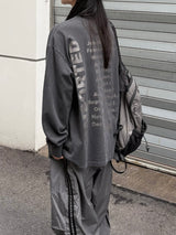 マンスリープリンティングピグメント長袖Tシャツ