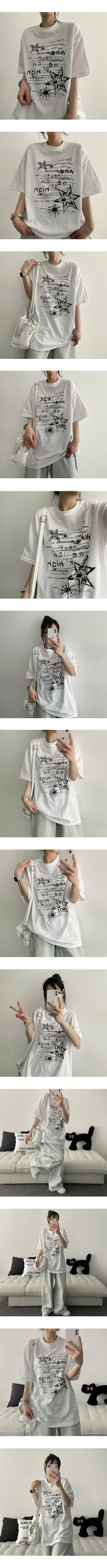 We Go Oversized Fit Short Sleeve Tee