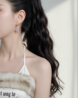[SNSD Taeyeon Piercing] Love Planet Huggies Piercing - Silver Color
