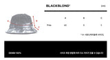BBD スモークペイントカスタムデニムバケットハット（ブラック）