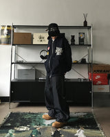 DP Benz patch hood zip-up (2C)