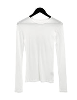 ラットカットボートネック長袖Tシャツ