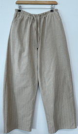 LINEN VIVID STRIPE WIDE PANTS 🩵🍰🌴🤎🖤5COLOR