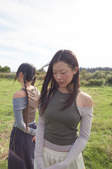 TWIN LAYERED LONG SLEEVE (KHAKI)