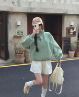 [Bellide Made / Avan Pitt] Fogloose Fit One-Tone Short Yangimo Man-to-Man