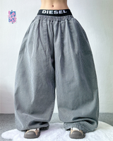 STRIPE BALLOON PANTS🩶💙 - 2 COLORS