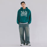 VINTAGE LOGO HOODED T-SHIRT PINE GREEN