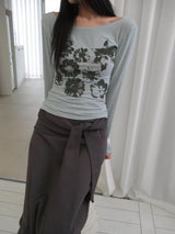 flower printing t