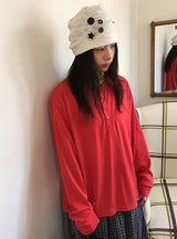[unisex] Yansa Henley Neck Long Sleeve Tee
