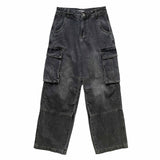 (Unisex) Monster cargo denim pants