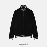 Velvet Yarn Knitted Zip Up (5color)