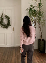 Pastel V-neck Alpaca Wool Cardigan (12color)