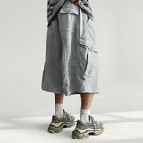 Mag Banding 3D incision pocket cargo Bermuda pants (3 colors)
