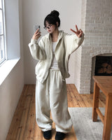 テイン裏起毛ピグメントトレーニングパンツセット