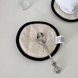 cookie cream towel & tea coaster