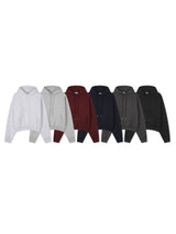 Semi-cropped hoodie 5COLOR
