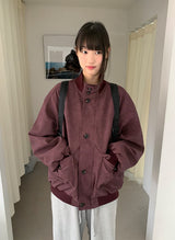 シルムキボタンハイネックオーバージャンパー