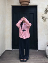 Peach Club Unbalance Shirring Summer Hood Windbreaker 