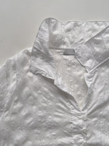 Shining Wrinkle Collar Blouse