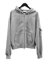 (unisex) ケトリックポケットツーウェイフードジップアップ