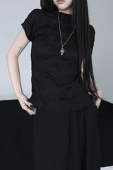 pleated turtleneck T (2color)