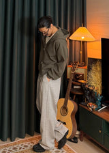 Soft Waffle Hooded Zip-Up  3COLOR