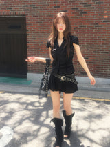 アムール レース ミニスカートパンツ