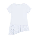 フリルレイヤードドットTシャツ (White) F25QB128