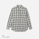 No.0860 soft check light over SHIRT (3color)