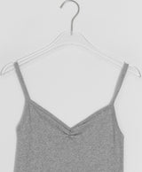 Highla Punching Basic V-Neck Shirring Sleeveless