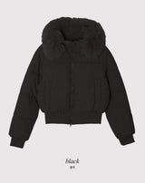 #Winter 2WAY Fur Hood Crop Padding (3color)